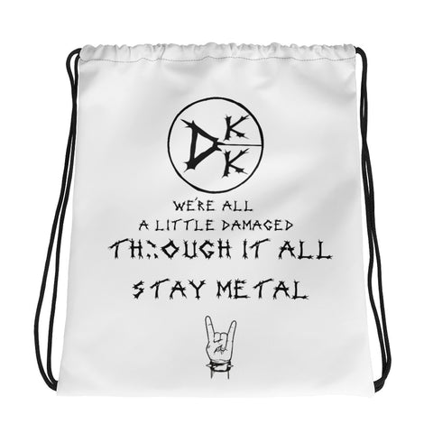 Stay Metal Drawstring Backpack