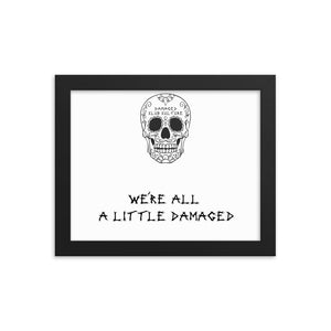 Sugar Skull Damaged Poster Wall Art